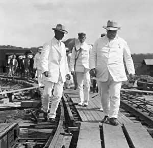 1910s Style Prints: President William Taft Inspecting Canal