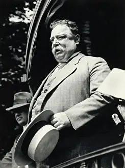 President William Taft Speaks From Train