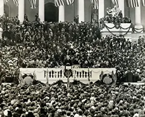 President Wilson Delivering Inauguration Address