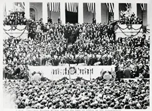 Inauguration Prints: President Wilson Taking Oath Of Office