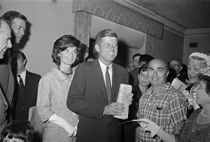 Presidential Candidate John F. Kennedy and Wife Jacqueline