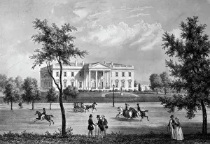 Classical Revival Prints: President's House by August Kollner