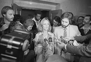 Girlfriend Prints: Press Interviewing Marilyn Barnett at Courthouse