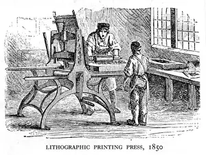 Landscape Male Machinery Industrial Prints: Press Men