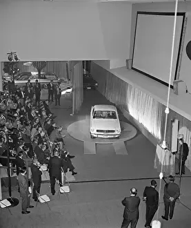 1964 1965 Worlds Fair Prints: Press At Unveiling Of New Ford Mustang