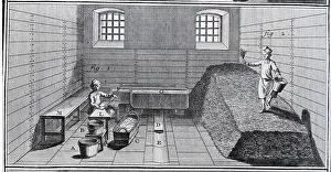 Tobacco Prints: Pressing The Tobacco, Engraving