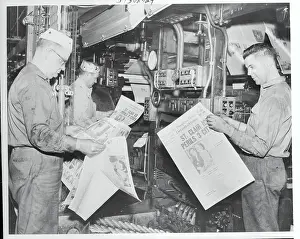 Detroit Prints: Pressmen Looking at Newspapers