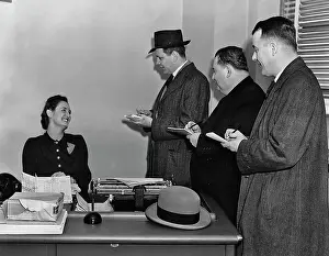 Interview Prints: Pressmen And Secretary