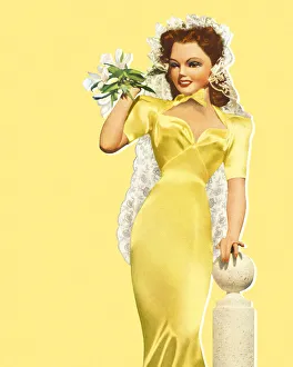 Apparel Collection: Pretty Woman Dressed in Yellow