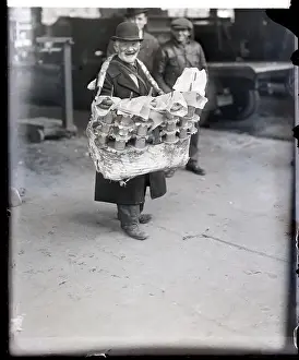 Neck Prints: Pretzel Man Hawking His Wares