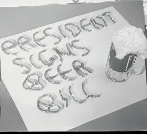 Pretzels Spelling Message
