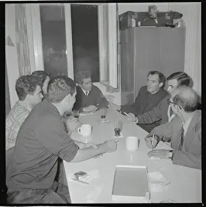 Wolfsburg Prints: Priest and Guest Workers Having Informal Meeting