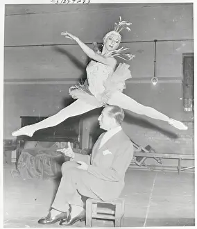 Prima Ballerina Rosella Hightower Jumping by Marquis De Cuevas