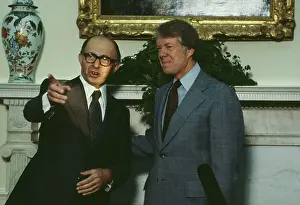 Huty33374 Prints: Prime Minister Begin And President Carter