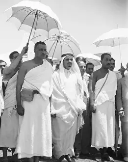 Pilgrim Prints: Prime Minister Nasser Arrives in Mecca