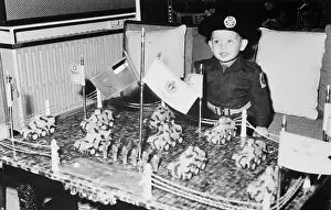 Prince Abdullah Pictured with His Toys