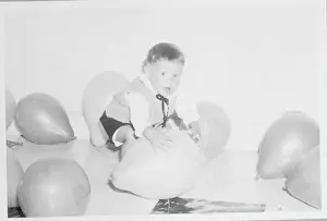 Prince Abdullah Playing with Balloons