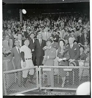 Akihito Prints: Prince Akahito Throwing Out the First Baseball