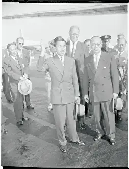 Akihito Prints: Prince Akihito Arriving