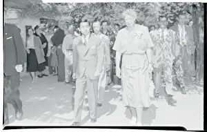 Prince Akihito and Eleanor Roosevelt