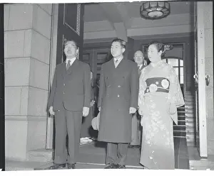 Hirohito Prints: Prince Akihito and Parents
