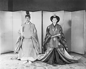 Akihito Prints: Prince Akihito and Princess Michiko