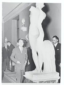Akihito Prints: Prince Akihito Viewing Venus Statue