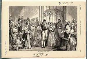 Albert Prints: Prince Albert Placing Ring on Finger of Queen Victoria