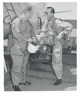Bernhard Prints: Prince Bernhard Chatting with Joe Lynch