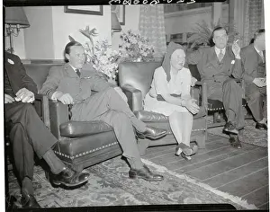 Prince Bernhard and Princess Juliana Reclining at Netherlands Club