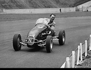 Formula One Prints: Prince Bertil Driving Race Car