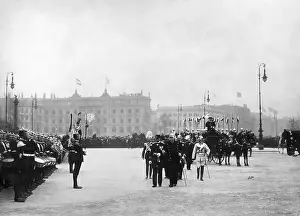 Wilhelm Ii Prints: Prince Bismarck & Procession At Castle
