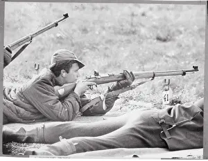 Malmo Prints: Prince Carl Gustaf Aiming a Gun