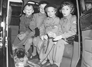 Prince Carl Gustaf in Van with Sister