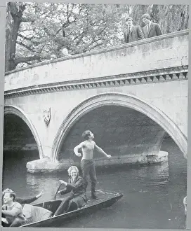 Charles Prints: Prince Charles and Colleagues on a Bridge