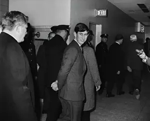 Prints of Prince Charles passing through New York's John F Kennedy International Airport en route to Australia where is to study at Geelong Grammar's Timbertop school in Victoria, January 1966 Bettmann Archive Prints: Prince Charles At New York Airport