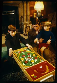 Prince Charles with Princes Andrew and Edward 1969