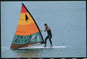 Cowes Prints: Prince Charles Wind Surfing