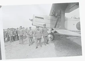 Chichibu Prints: Prince Chichibu and Affiliates near Airplane