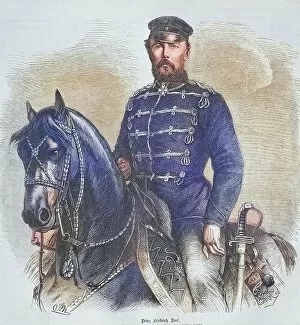 Battles & Wars Collection: Prince Frederick Charles, illustrated war chronicle 1870-1871, German-French campaign, Germany