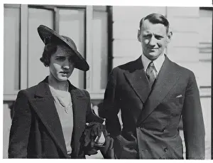 Dignity Prints: Prince Frederick Posing with Princess Ingrid