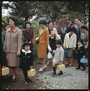 Michiko Prints: Prince Hiro and Mother at Potato Digging