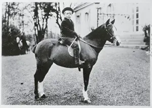 Olav V Prints: Prince Olav Riding a Horse