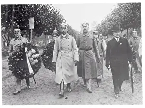 Prince Oskar Walking With Colleagues