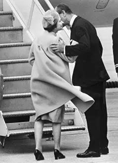 Prince Phillip Kisses Queen Elizabeth II