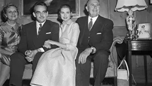 Engagement Prints: Prince Rainier, Grace Kelly Seated