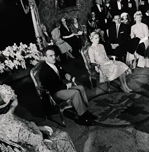 Monaco Prints: Prince Rainier III and Grace Kelly Getting Married
