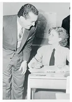 Prince Saud Talking to a Young Girl