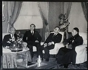 Prince Teh With Japanese Foreign Ministe