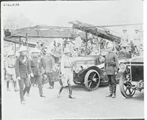 Calcutta Prints: Prince of Wales with Calcutta Fire Brigade